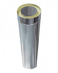 Сендвіч труба для димоходу з оцинкованої сталі зовні оцинковка діаметр 140/210 0,6/0,6 мм