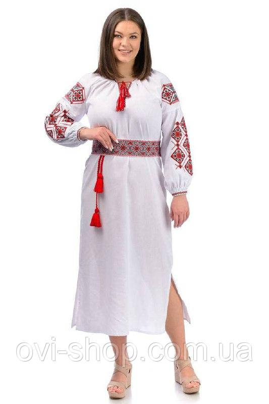 Вишита українська сукня «Соломія» білий