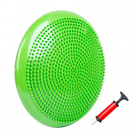 Балансувальна подушка з насосом Зелена (діаметр 33 см), фото 1