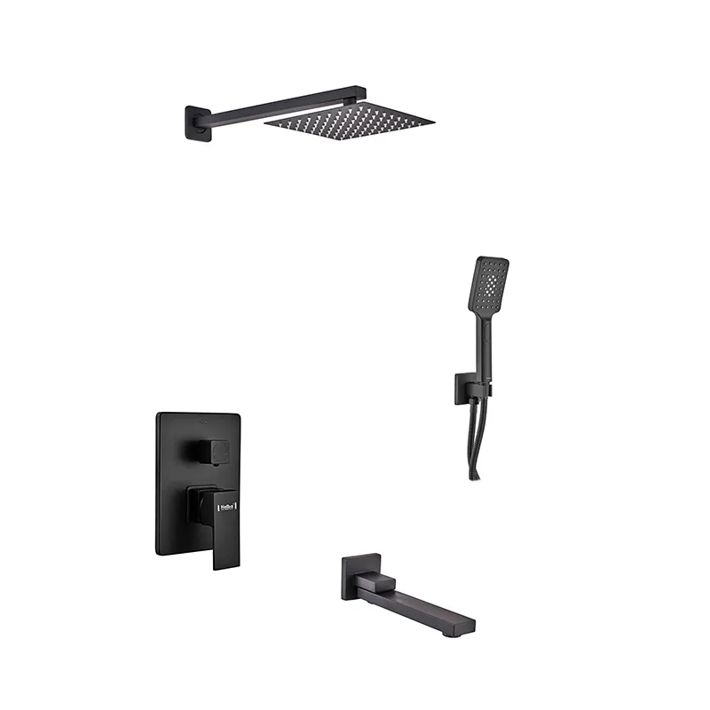 Вбудована душова система Haiba Kubus 009 (Inner) Black (HB3949), фото 1