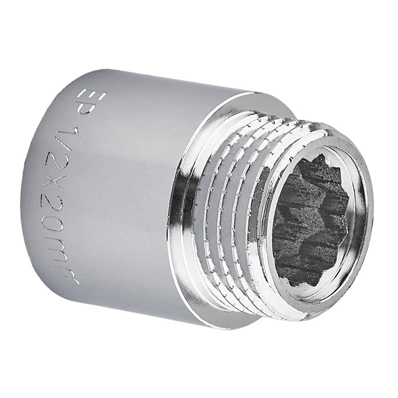 Подовжувач Europroduct EP.E020.Chr — 1/2"MF-20 мм хром (EP6123), фото 1