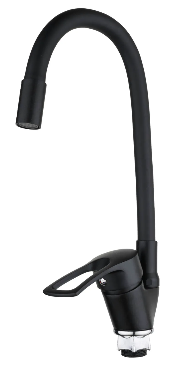 Змішувач для кухні Mixxus FANY 011 (Nut) Black Refl.Black (без підводки) (MI6294), фото 1