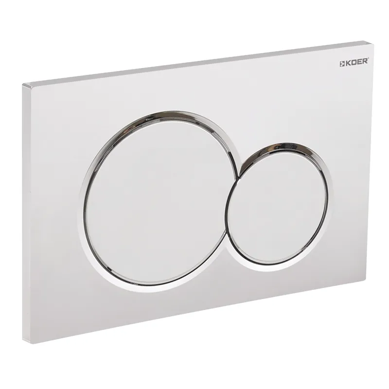 Панель змиву KOER KT-0601-01 пластикова, кнопка кругла (KR5174), фото 1