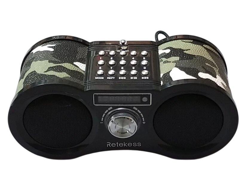 Радіоприймач FM цифровий V113-RTS, MP3 плеєр (USB/TF CARD), динамік 2х1.6W, Super Bass, AUX in, пульт ДУ