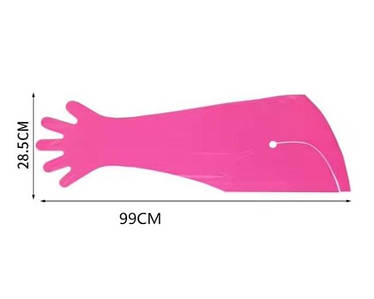 Ветеринарні одноразові рукавички з довгими рукавами 99 см, 100 шт