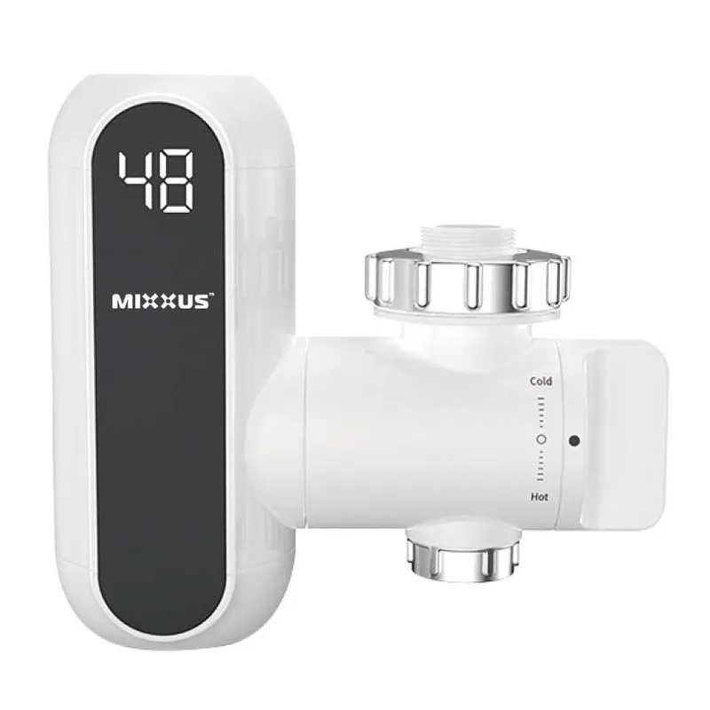 Водонагрівач 3,3 kW проточний, з індикатором температури, з кріпленням на вилив MIXXUS Electra 650-E (MI6508), фото 1