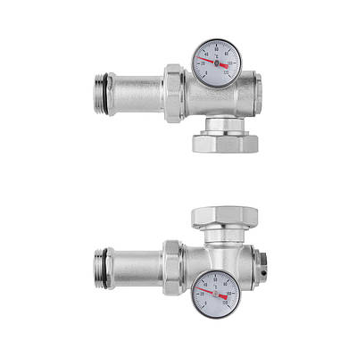 Конектор для підключення циркуляційного насоса 1" STA універсальне підключення, нікельований