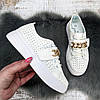 Сліпони жіночі Princess білі перфоровані еко-шкіра 8036, фото 6