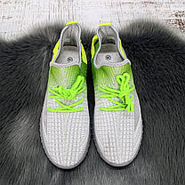 Кросівки жіночі FDEK сірі з салатовим текстильні 8029, фото 5