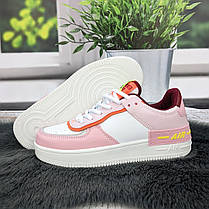 Кросівки жіночі Ditof білі з рожевим еко-шкіра 8030, фото 4