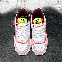 Кросівки жіночі Ditof білі з рожевим еко-шкіра 8030, фото 5