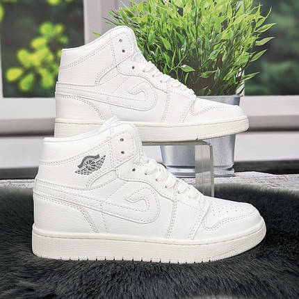 Кросівки жіночі Bayota білі високі на шнурках 8028, фото 1