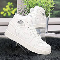 Кросівки жіночі Bayota білі високі на шнурках 8028, фото 3