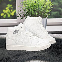 Кросівки жіночі Bayota білі високі на шнурках 8028, фото 4