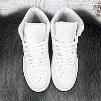 Кросівки жіночі Bayota білі високі на шнурках 8028, фото 5