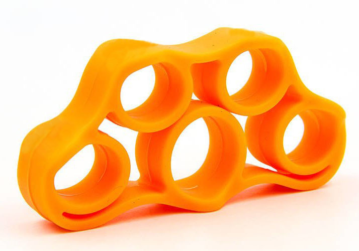 Резиновий еспандер EasyFit GripFlex для рук та пальців, опір 5 кг (помаранчевий), фото 1