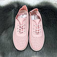 Сліпони жіночі Princess рожеві перфоровані еко-шкіра 8033, фото 4