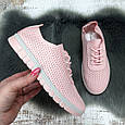 Сліпони жіночі Princess рожеві перфоровані еко-шкіра 8033, фото 5