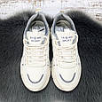 Кросівки жіночі Ouqidageni молочні із сірим на об'ємній підошві демісезонні 8037, фото 7