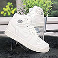 Кросівки жіночі Bayota білі високі на шнурках 8028, фото 3