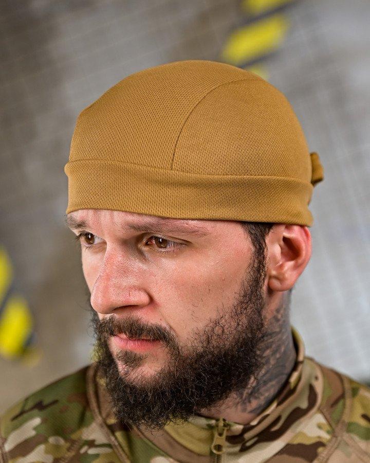 Бандана-підшоломник Coyote Coolmax: універсальний розмір, водовідвідний матеріал для військових, страйкболу, туризму, фото 1