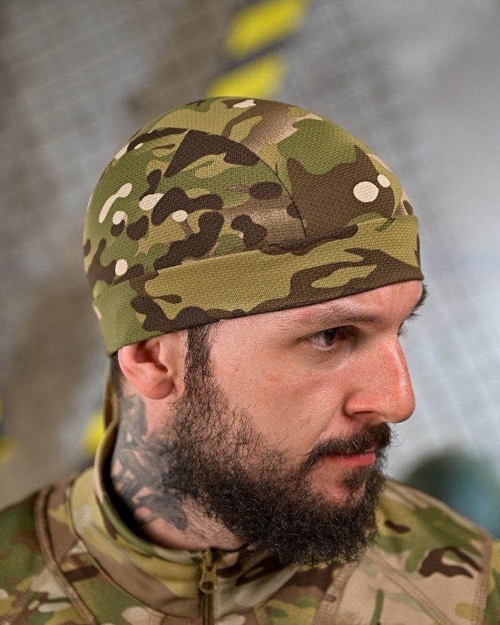 Тактична бандана-підшоломник Мультикам Coolmax: універсальний розмір, вологовідвідний матеріал для військових, фото 1