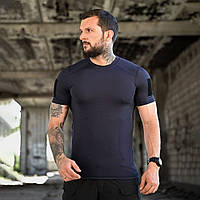 Футболка Samurai Sea Cooltuch с липучками для шевронов темно-синяя размер S