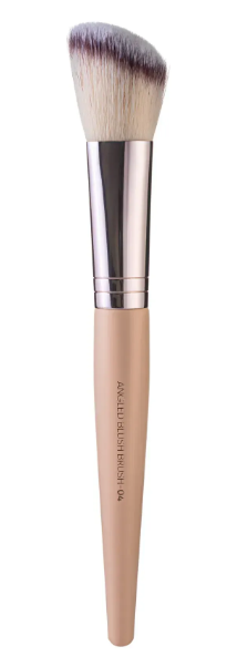 Скошений пензель для нанесення рум'ян Neverti Angled Blush Bruch NP150 (F04), фото 1