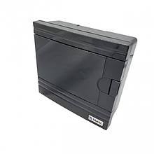 Щиток зовнішній SF-BB на 9 модулів, чорний, чорні двер., Argent IP 40 TAKEL