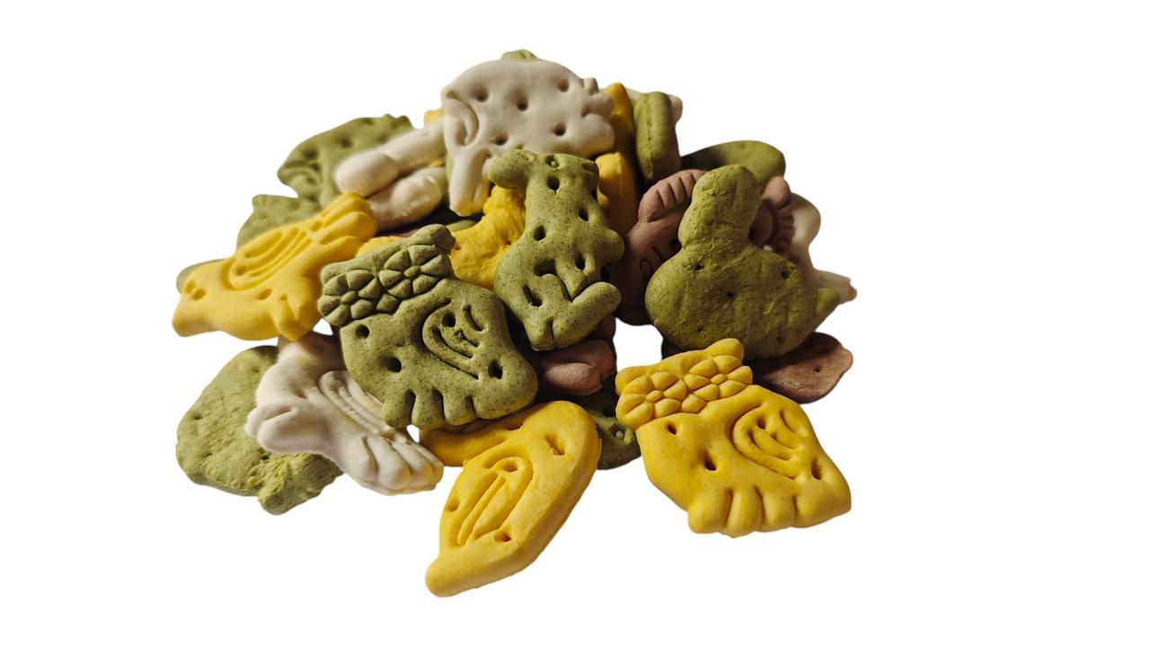 Ласощі для собак, печиво AnimAll Crunch Dog Зоо фігурки тварин ванільні 250г, фото 1