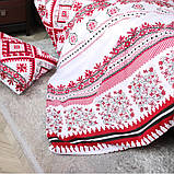 Полуторна постільна білизна 150х220 Український орнамент (20631) Бязь Ранфорс з бавовни, фото 5