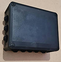 Коробка розподільча герметична зовнішня квадратна IP55 240х190x95мм чорна (Neomax)