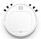 Пилосос робот Vacuum Cleaner ES28 для сухого та вологого прибирання Білий, фото 3