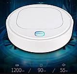 Пилосос робот Vacuum Cleaner ES28 для сухого та вологого прибирання Білий, фото 4