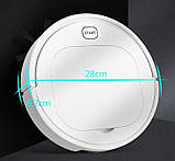 Пилосос робот Vacuum Cleaner ES28 для сухого та вологого прибирання Білий, фото 8