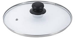 Кришка "Наша Майстерня" Ø24 см, скляна для посуду