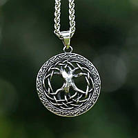 Подвеска-Кулон «Дерево жизни» Нержавеющая сталь 316L Викинг-стиль