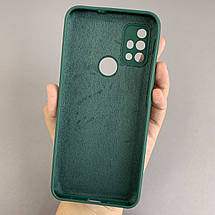 Чохол для Motorola Moto G10 силіконовий кейс чохол з мікрофіброю на телефон моторола мото г10 зелений r4e, фото 2