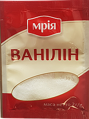Ванілін для приготування десертів, тортів і випічки з екстрактом ванілі бурбон Мрія 2 грами