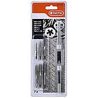 Набір мітчиків 7в1 M3-M8 з воротком сталь [INSTNTNDT421303MT0] 421303 TACTIX