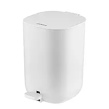 Відро для сміття Ardesto Vigor з педаллю, 3 л, поліпропілен,, білий ARHB3602E