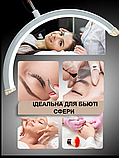Лампа для нарощування вій та манікюру - безтіньова LED лампа для бьюті-майстра настільна Smart Moon Light 20W HD-M3X Біла, фото 3