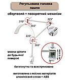 Лампа для нарощування вій та манікюру - безтіньова LED лампа для бьюті-майстра настільна Smart Moon Light 20W HD-M3X Біла, фото 9