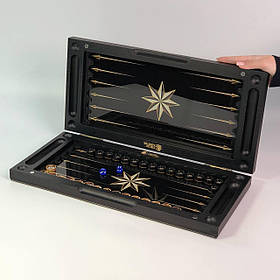 Елітні подарункові нарди 50×24×6см зі скляним полем | Оригінальний подарунок