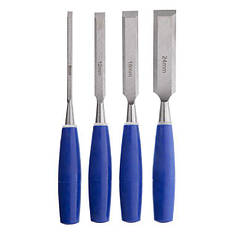 Набір стамесок столярних INTERTOOL HT-3501 з ручками 4 шт набір стамесок