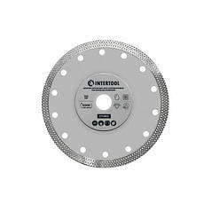Диск алмазний відрізний по керамограніту INTERTOOL CT-3102 125 мм диск для плитки