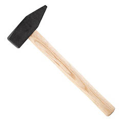 Молоток слюсарний 2000 г з дерев'яною ручкою, масивний INTERTOOL HT-0222