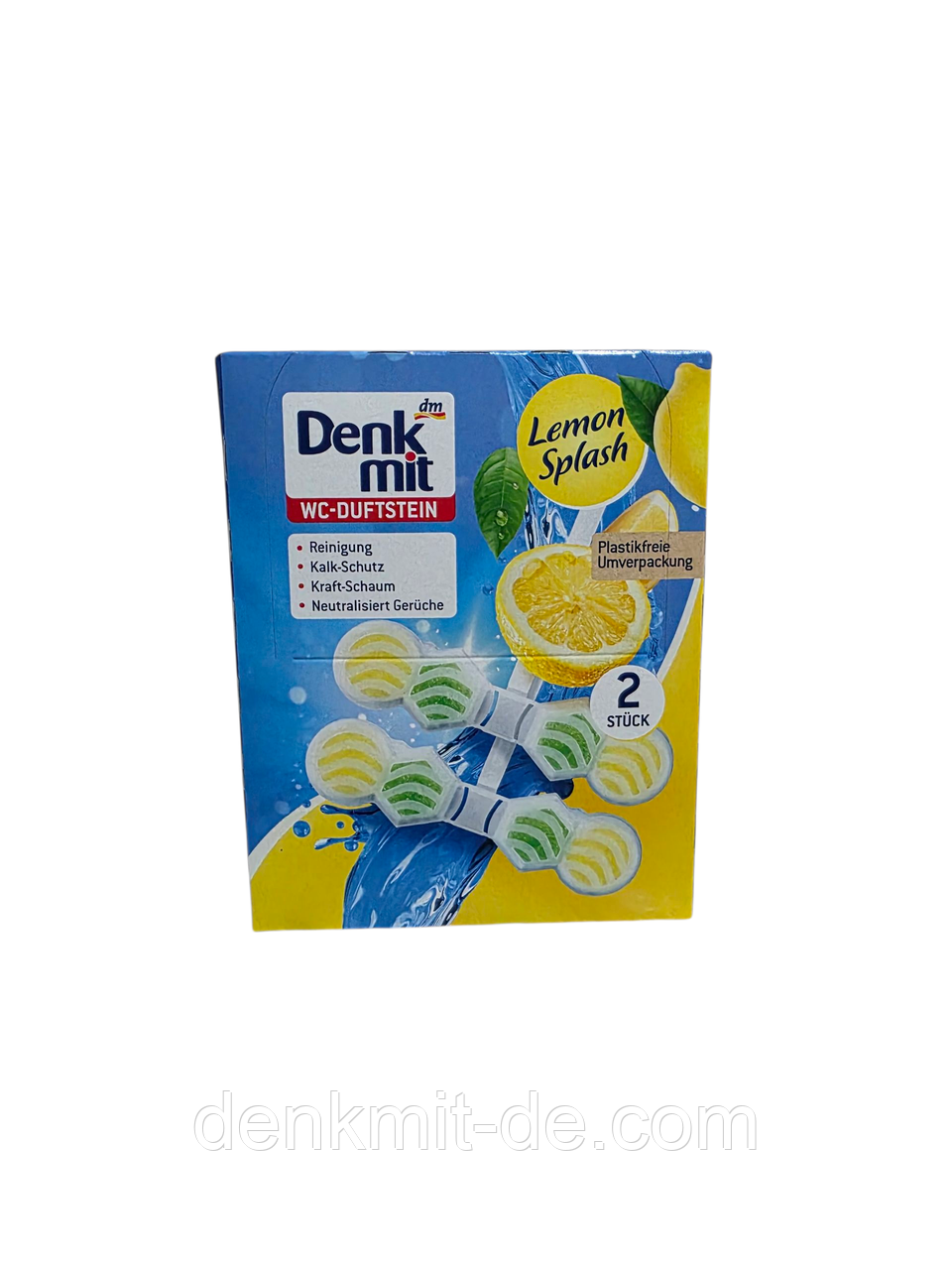 Блок для унітаза Denkmit WC Lemon, 2 шт., фото 1