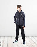 2614-32 Спортивний костюм на блискавці тринитка на флісі підліток (4 од: 36,38,40,42), фото 5