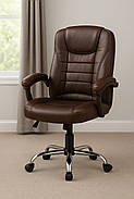 Офісне крісло Prime Reg Коричневе комп'ютерне крісло, фото 4